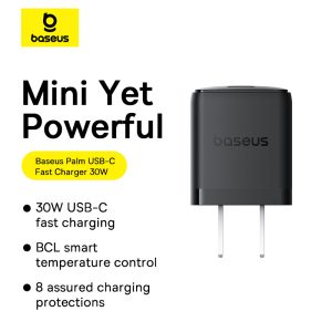 Baseus Charger Palm Series 30W PD Fast Charger 1x Type-c
