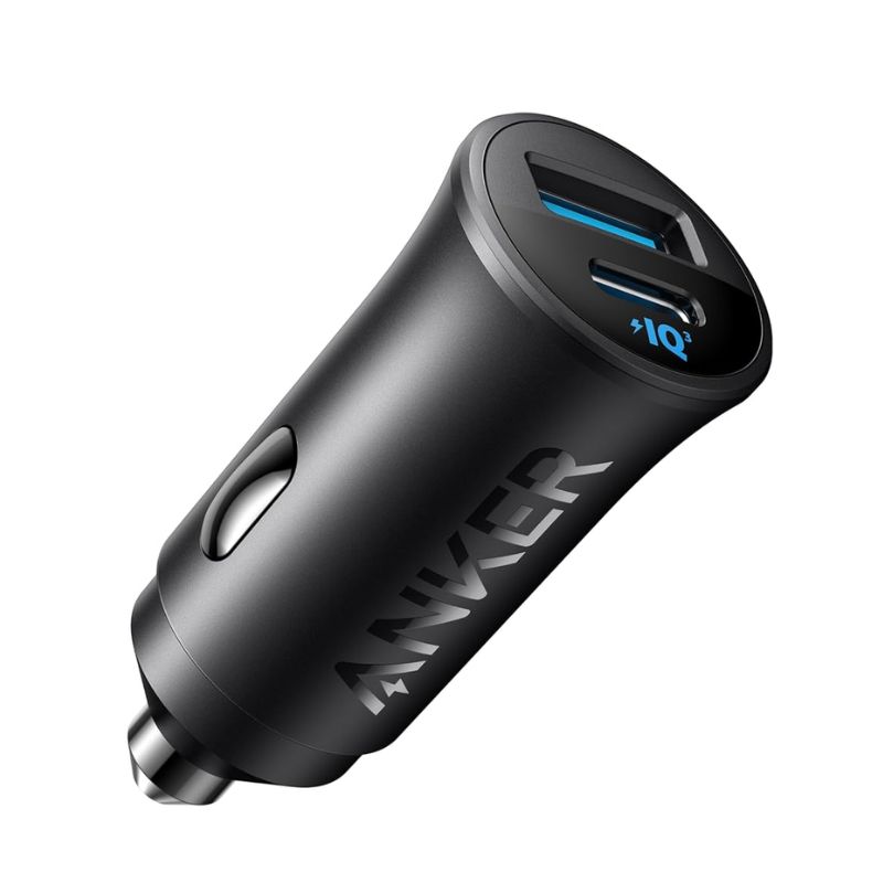 Anker-Car-Charger-30W-2-Ports-A2741611- Anker Car Charger 30W 2-Ports A2741611
