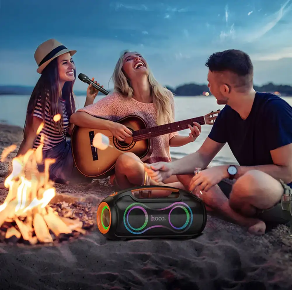 Hoco DS67 Bluetooth Party Speaker with 2 Wireless Microphones