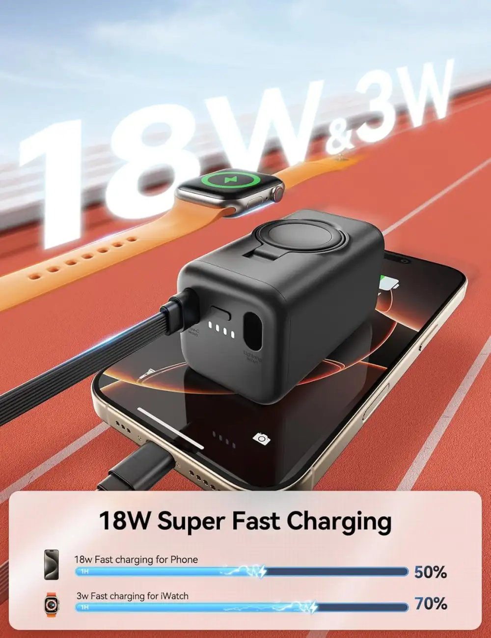 Joyroom JR-W13 5000mAh Smartwatch Powerbank