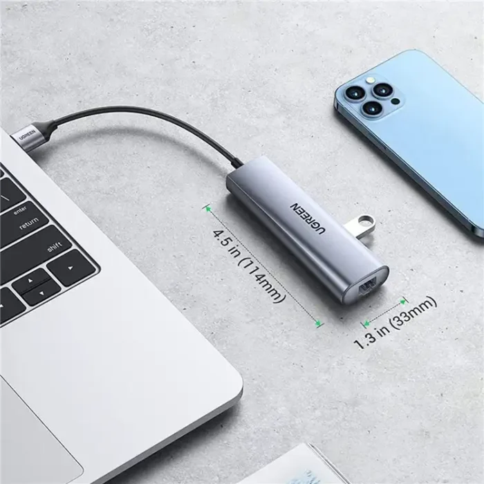 UGREEN 20915 USB Hub 3-Port USB 3.0 Hub 5V Power Port with RJ45 3 UGREEN 20915 USB Hub 3-Port USB 3.0 Hub 5V Power Port with RJ45
