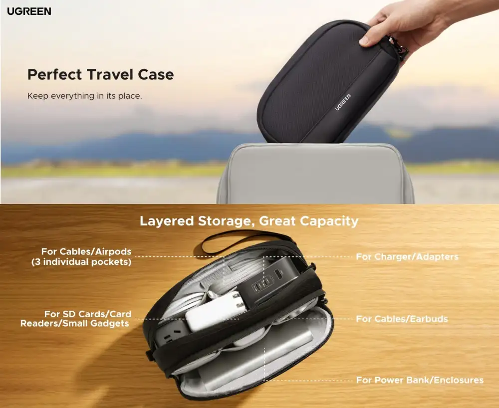 UGREEN 65556 Electronics Accessories Travel Organizer 1 UGREEN 65556 Electronics Accessories Travel Organizer