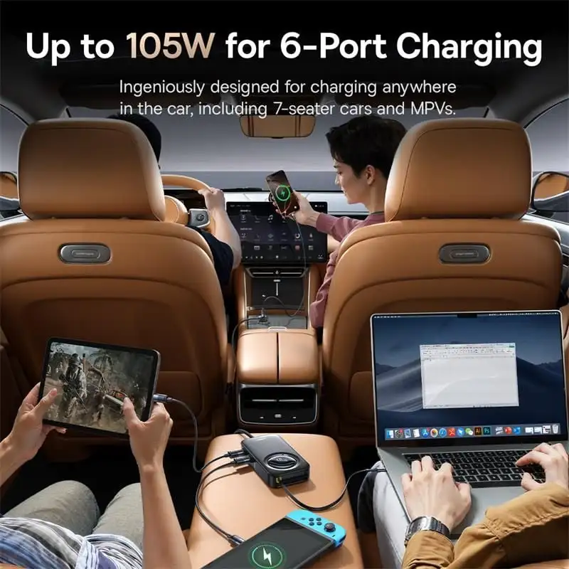 Baseus PrimeTrip VW1 105W 3C+3A Car Charger