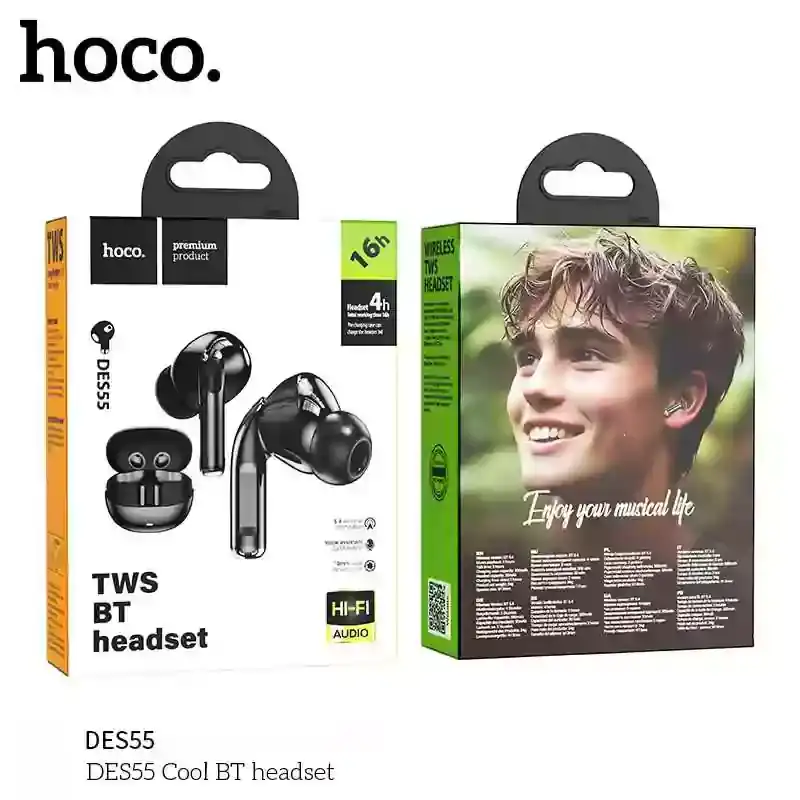 HOCO Des55 TWS Wireless Bluetooth Earphone