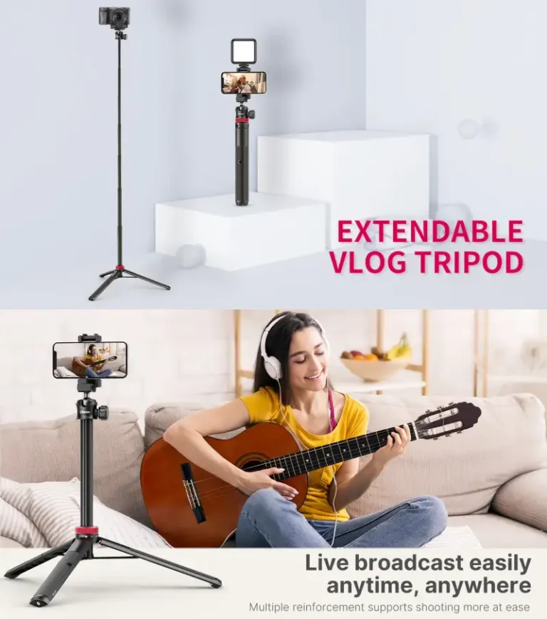 Ulanzi MT-44 Extendable Vlog Tripod With 360° Ball Head