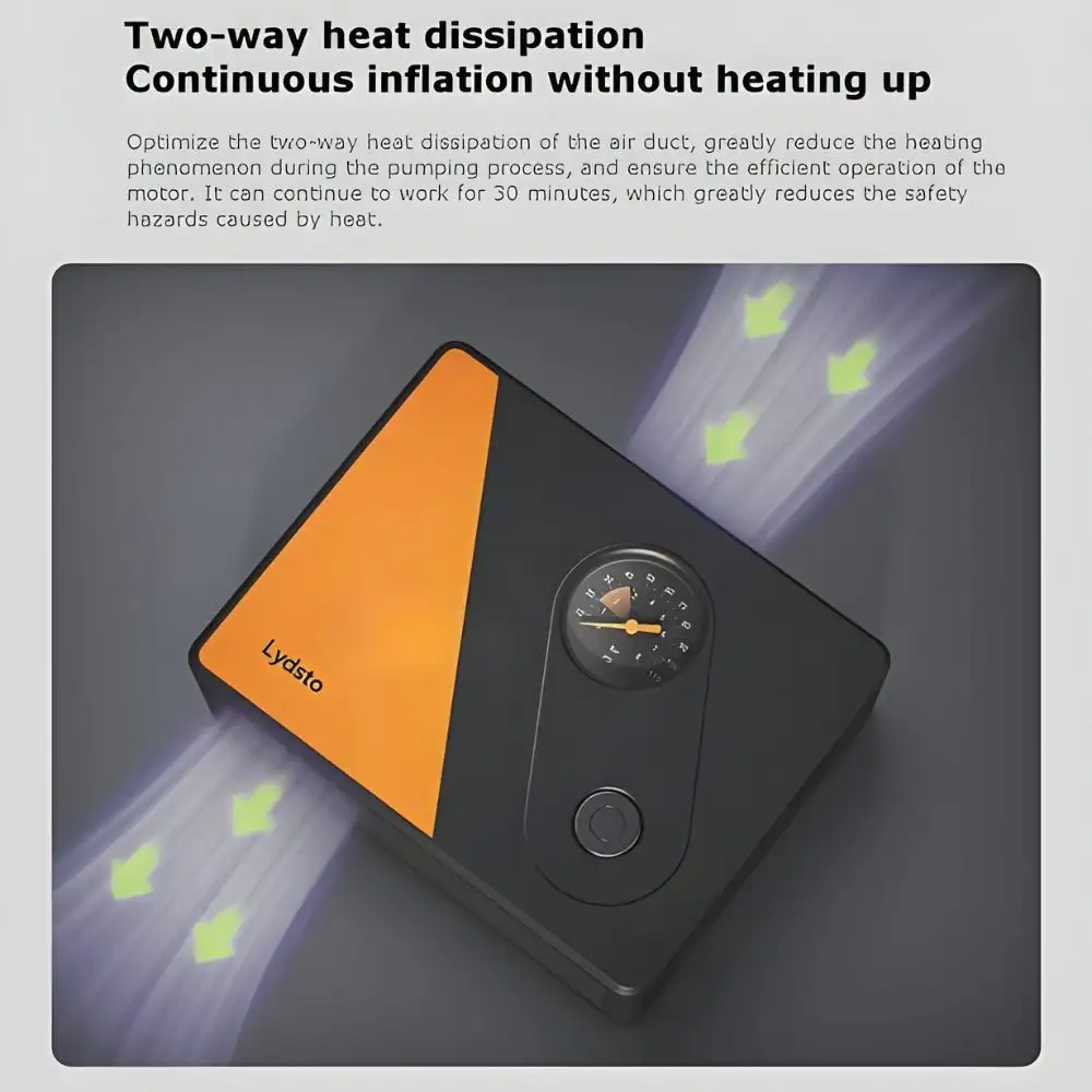 Xiaomi Youpin Lydsto Car Tire Inflator Air Pump YM-CQB01 3 Xiaomi Youpin Lydsto Car Tire Inflator Air Pump YM-CQB01