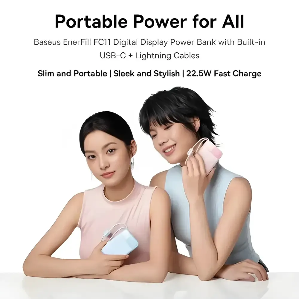 Baseus FC11 20000mAh 22.5W Dual-Cable Power Bank