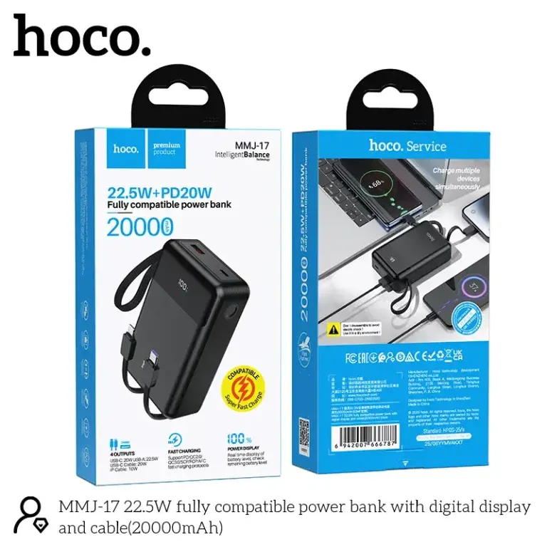 Hoco MMJ17 20000mAh 22.5W Power Bank