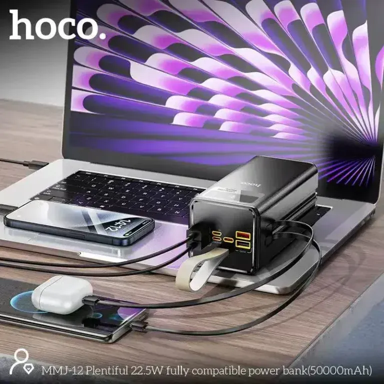 Hoco MMJ12 Plentiful 22.5W 50000mAh Power Bank with LED Lighting